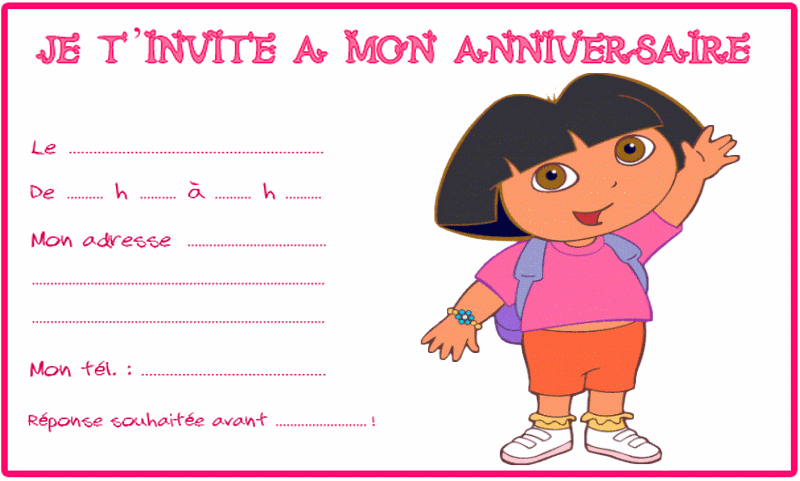 carte anniversaire à imprimer ol